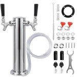 Stainless Steel Dual Tap Kegerator Beer Dispenser