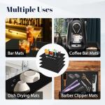 4 Pack Non-Slip Rubber Bar Mats for Home Use