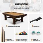 EastPoint Dayton 96-Inch Beige Pool Table