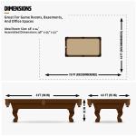 EastPoint Dayton 96-Inch Beige Pool Table