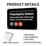 Philadelphia Pro Sports Venue Vintage Metal Sign