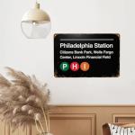 Philadelphia Pro Sports Venue Vintage Metal Sign
