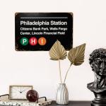 Philadelphia Pro Sports Venue Vintage Metal Sign