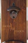 Beer O' Clock Rustic Wall Bottle Opener