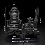 AutoFull C3 Racing Style Gaming Chair with Lumbar Support