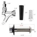 Stainless Steel Draft Beer Faucet for Kegerators