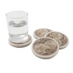Old World Sandstone Coaster Set - 4 Pack