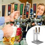 6 Piece Wooden Chalkboard Beer Tap Handle Set