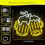 Dimmable Beer Neon Sign for Man Cave Decor