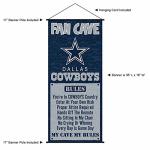 Dallas Man Cave Fan Banner for Wall or Door