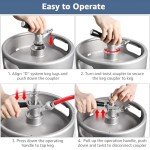 MRbrew Stainless Steel Keg Coupler for Draft Beer