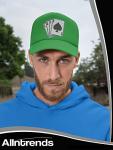 Black Ace Embroidered Trucker Hat for Poker Fans