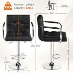 Adjustable Swivel Bar Stools Set of 2