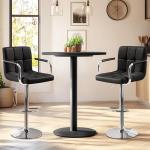 Adjustable Swivel Bar Stools Set of 2