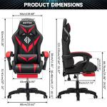Ergonomic Gaming Chair with Speakers and LED Lights