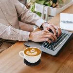 Silicone Coaster Set for Drinks – 8 Pcs Black