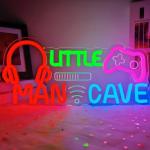 Little Man Cave Neon Sign for Gamer Room