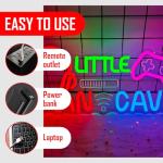 Little Man Cave Neon Sign for Gamer Room