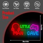 Little Man Cave Neon Sign for Gamer Room