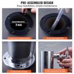 VEVOR Double Tap Stainless Steel Beer Dispenser