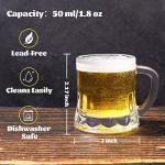 6 Pack Mini Beer Shot Glasses with Handles