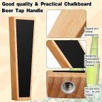 6 Piece Wooden Chalkboard Beer Tap Handle Set