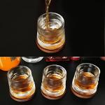 Whiskey Glasses Set with Coasters - 2 pcs