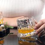 Whiskey Glasses Set with Coasters - 2 pcs
