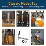 Stainless Steel Draft Beer Faucet for Kegerators