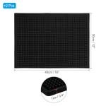 Non-Slip PVC Bar Mats - 2 Pack, Black