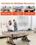 VEVOR 3-in-1 7ft Pool, Tennis, Dining Table Set