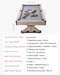 VEVOR 3-in-1 7ft Pool, Tennis, Dining Table Set