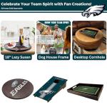 Philadelphia Eagles Wooden Lazy Susan - 18" Turntable
