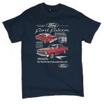 Ford Falcon Retro Muscle Car Graphic Tee - Navy