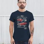 Ford Falcon Retro Muscle Car Graphic Tee - Navy
