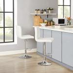 Modern Adjustable Bar Stools Set of 2