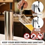 Stainless Steel Dual Tap Kegerator Beer Dispenser