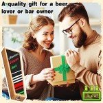 6 Piece Wooden Chalkboard Beer Tap Handle Set