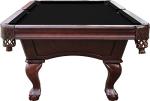 Playcraft 8' Espresso Slate Pool Table with Leather Pockets