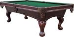 Playcraft 8' Espresso Slate Pool Table with Leather Pockets