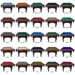 Playcraft 8' Espresso Slate Pool Table with Leather Pockets