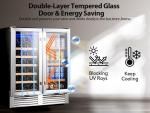 30 Inch Under Counter Beverage Cooler with Glass Doors