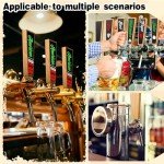 6 Piece Wooden Chalkboard Beer Tap Handle Set