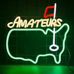 AUGELRE Golf Neon Sign for Man Cave Decor