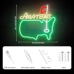 AUGELRE Golf Neon Sign for Man Cave Decor