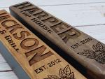 Personalized Beer Tap Handle with Chalkboard – Custom Engraved