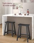 VASAGLE Industrial Bar Stools – Set of 2
