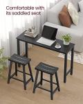 VASAGLE Industrial Bar Stools – Set of 2