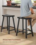 VASAGLE Industrial Bar Stools – Set of 2