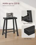VASAGLE Industrial Bar Stools – Set of 2
